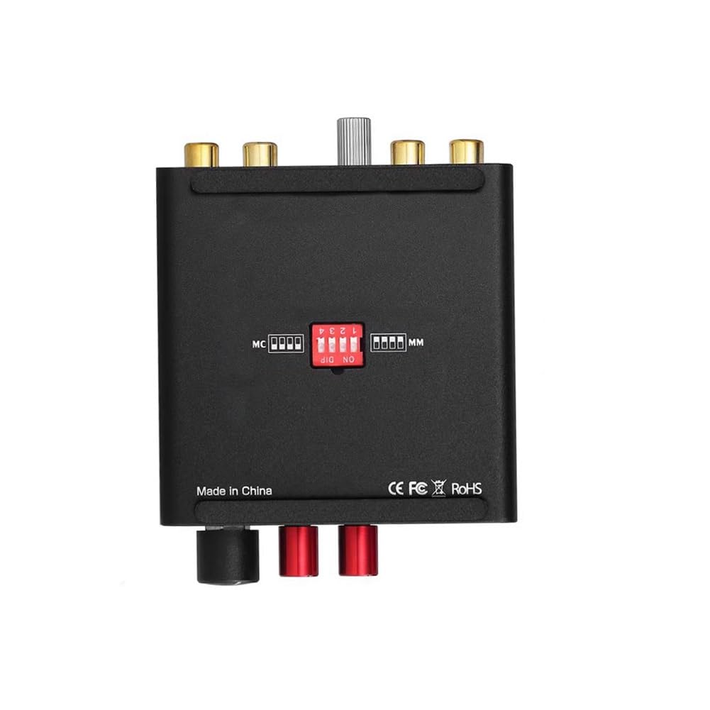 Preamplificatore RIAA Mini MM/Phono Stage per Giradischi/Giradischi in Vinile LP con Uscita Cuffie da 3,5 mm