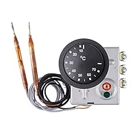 Thermostat kombiniert mit Thermosicherung Typ RAC, manueller Reset, Dreiphasenthermostat 20/3,3A / 400V (7 – 77°C / M4x8, 45°C)