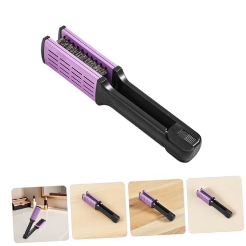 Peine para alisar cabello FRCOLOR con cerdas suaves morado miniatura 7