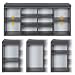 RICOO WM033-BG-A Banco Zapatero 104x49x30cm Armario Interior con Asiento Organizador Zapatos Mueble...