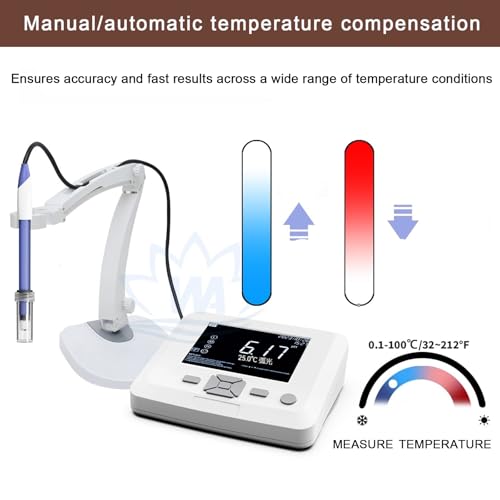 PH-mètre numérique – Testeur de qualité de l'eau de haute précision pH/ORP/Temp avec étalonnage automatique de 1 à 3 points, précision du pH 0,01, 200 ensembles de stockage de données pour la