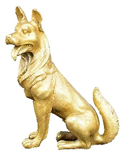 Chien en bronze décoration de table salon ambiance chaleureuse