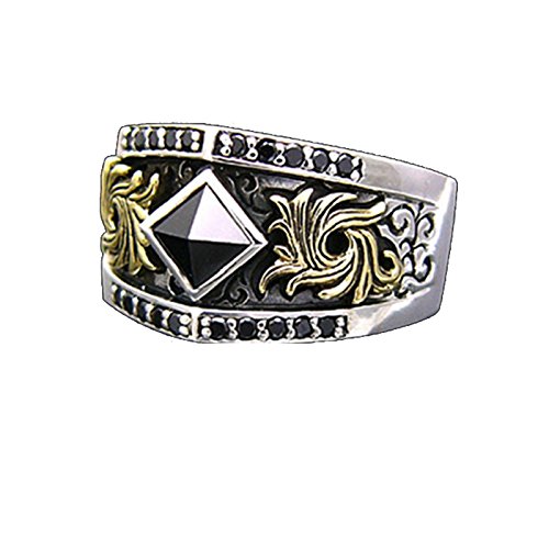Bague homme pyramide noire de Babylone l'héritage d'un style intemporel