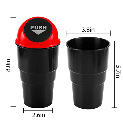 image for JUSTTOP Automotive Cup Holder Garbage， Mini car Trash can, Small Aut