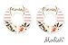 Modish Labels Daily Clothes Organizers, Days of Week Closet Dividers, Closet Organizers, School Supplies, Work Week Clothes Organizer, Girl, Flowers, Pink, Stripes (Days)