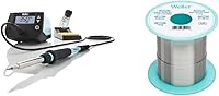 Vista 1 de Weller WE1010NA Estación de soldadura digital con cable de soladura sin plomo Weller, diámetro: 0.012 pulgadas. Peso: 3.527 oz, aleación