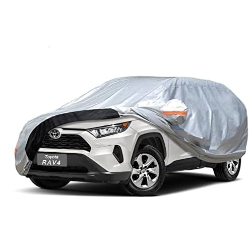 Car Cover Custom Fit Toyota RAV4 (2012-2025) Waterproof for Automobiles, Oxford Sun Rain Dust Snow Protection (Ships from US Warehouse, Delivery 3-8 D
