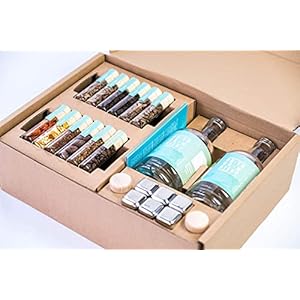 Do Your Whisky – whisky zelf maken cadeauset – hoogwaardige kruiden in mooie kruidenflessen – 6 roestvrij stalen…
