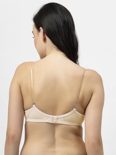 Image of Blue, Lemon, Green Wirefree Non Padded Polka Print Bra