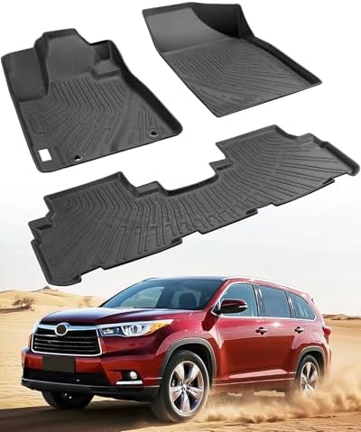 Amazon.com: All Weather Floor Mats for Toyota Highlander 2013 2012 2011 ...