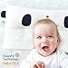 Choc chick Toddler Pillow,20X12Inches Machine Washable Soft Hypoallergenic Kids Pillows,Child Cute Animal Design Perfect Toddler Pillows for Sleeping (Panda)