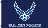 Material : Poliester 100D AZ FLAG Bandera de la Fuerza AÉREA DE LOS Estados Unidos 150x90cm - Bandera USAF Americana 90 x 150 cm