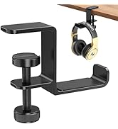 Yocice Headphone Hanger Holder Stand-Under Desk Headphone Hanger， Headset Hook Holder Space-Savin...