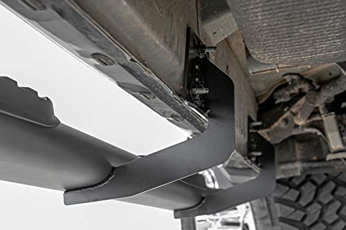 Rough Country Oval Nerf Steps for Ram 1500 (2019-2025) 1500 TRX (2021-2024) Crew Cab - OEM Style Rails with Built-in Side Steps - Thumbnail 4