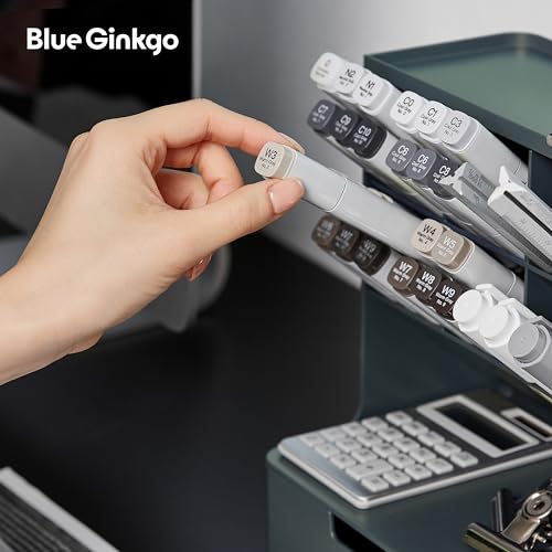 BLUE GINKGO Hive Desk Organizer – Vertical 6-Compartment, Full-drawer Storage – Space-Saving Pen Holder, Stationery Storage – Organizer for Office, School Supplies, Makeup (Made in Korea, Green) by BLUE GINKGO - Image 5