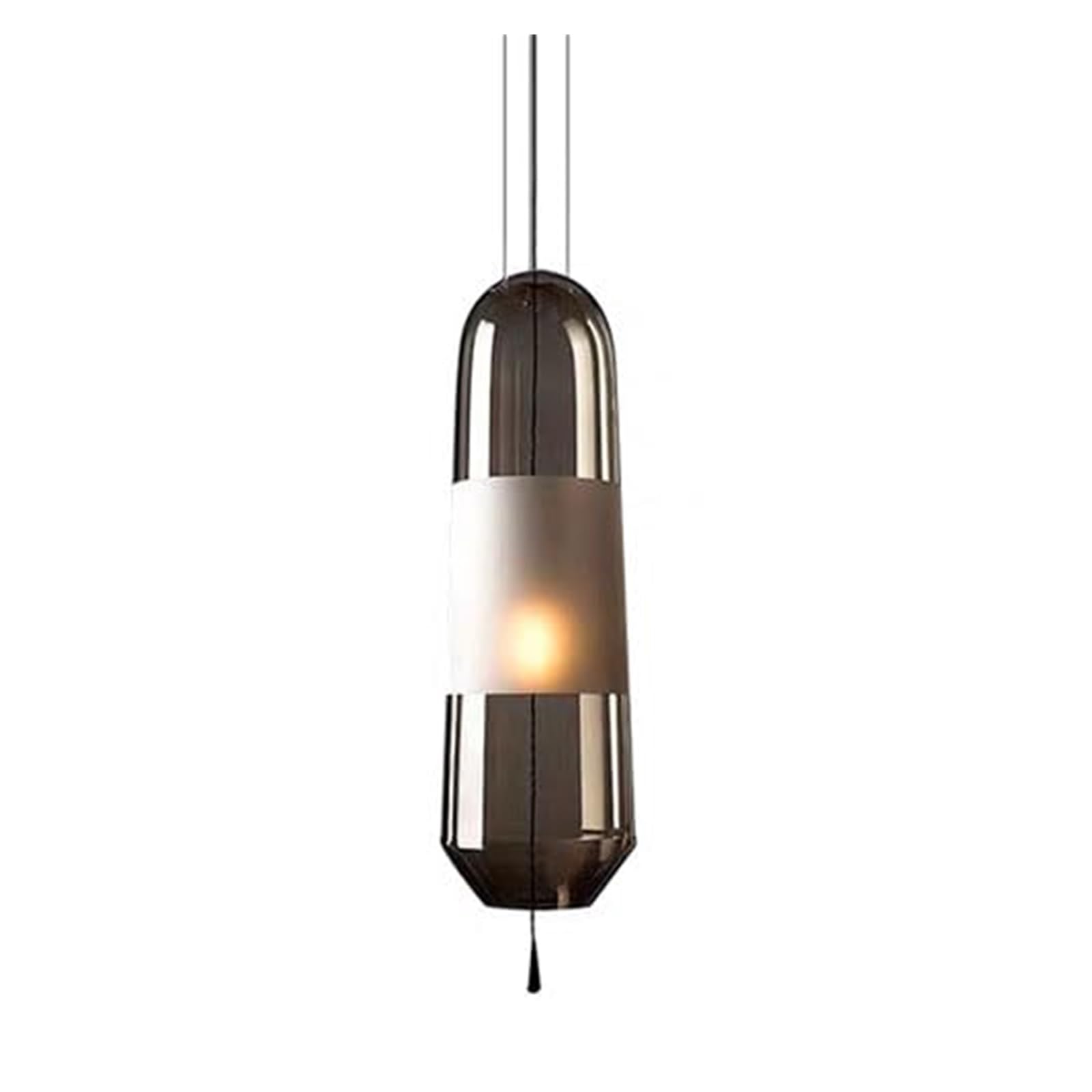 LYMSXAZOU Chandelier Flush Mount Top Chandelier, Nordic Style Glass Pendant Light, Creative Personality Handing Light Lampshade, Porch Lane Decorative Lighting Fixtures, E27 Base Single Lamp (Col