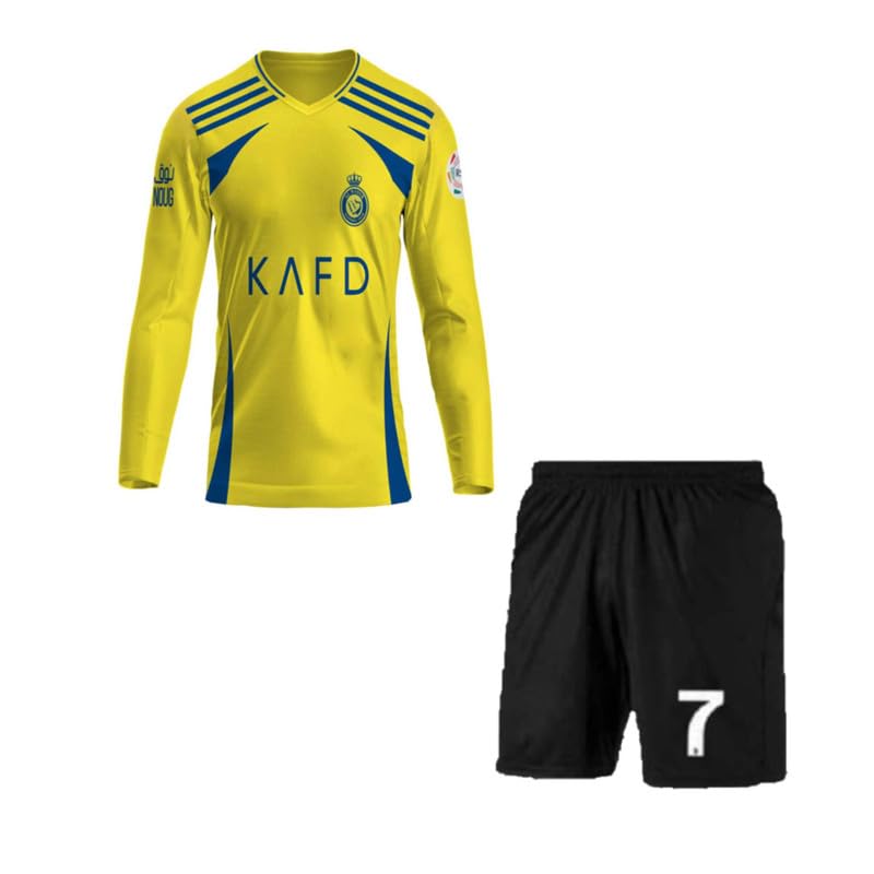 Image of Ronaldo 7 Jersey with Shorts for (Kids,Boys & Men)