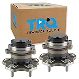 TRQ Rear Left and Right Wheel Bearing and Hub Assembly Set 2 Piece Compatible with...