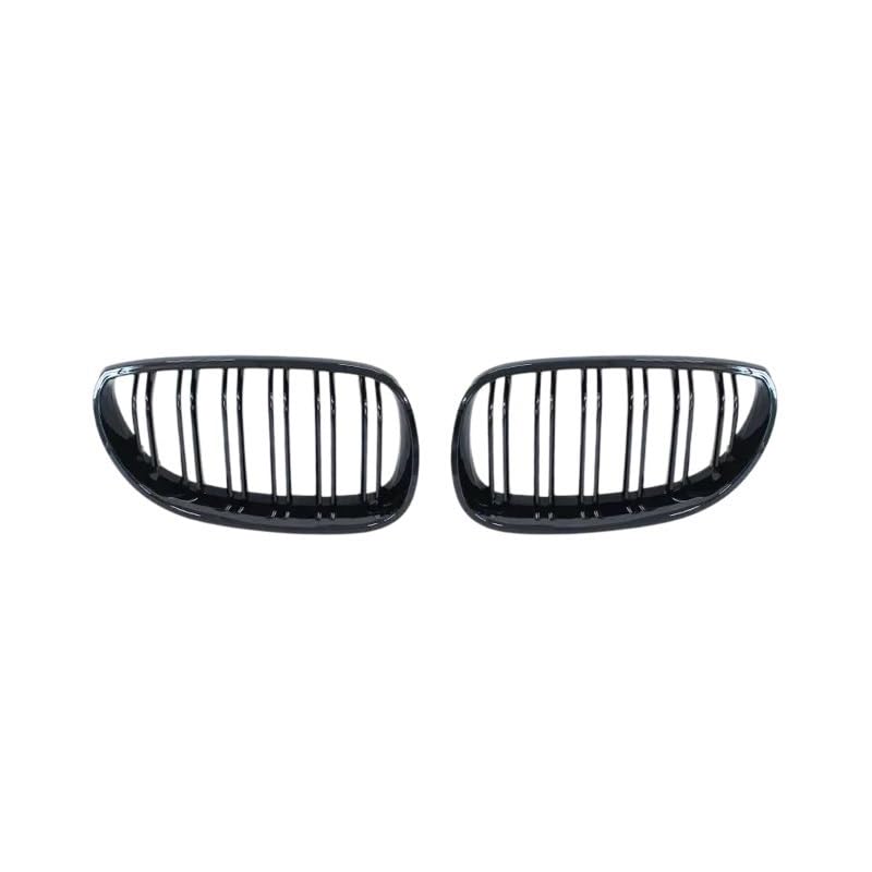 Calandre Avant Double Lattes Noir Brillant pour BMW Série 5 E60 2003-2009