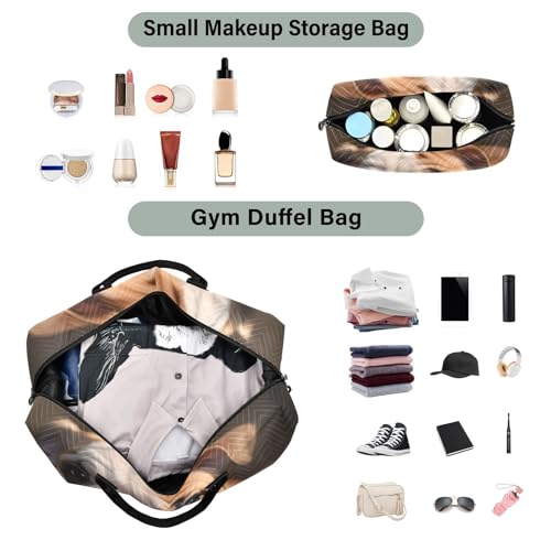 Large Travel Duffel Bag, Close Up Bulldog Sports Tote Gym Bag, Shoulder Weekender Overnight Bag for Women Men, Carry On Luggage with Toiletry Bags4