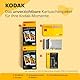 KODAK , Farbig, P210 Mini 2 Retro, Mobiler Handy Fotodrucker, Kompatibel mit Smartphone (iOS & Android), Bluetooth, 54x86 mm, 4Pass-Technologie, Laminierung, 68 Blatt, Gelb