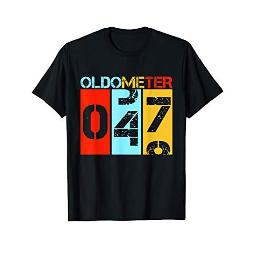 Oldometer 47 cumpleaños Leyenda desde 1974 Cumpleaños Camiseta