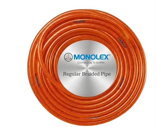Image of Regular Braided 30 Meter 0.75 (3 /4) inch PVC Hose Pure Orange |Heavy Duty| Oil Free Garden Pipe | Cleaning|Car Washing|Outdoor-Indoor (30 Meter)