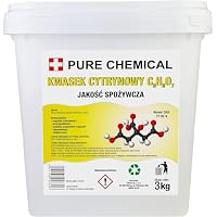 CHOSA Zitronensäure Pulver 3kg - 100% Reines -vielseitiger Entkalker & Haushaltsreiniger -ideal zum Putzen, Entkalken & Kochen
