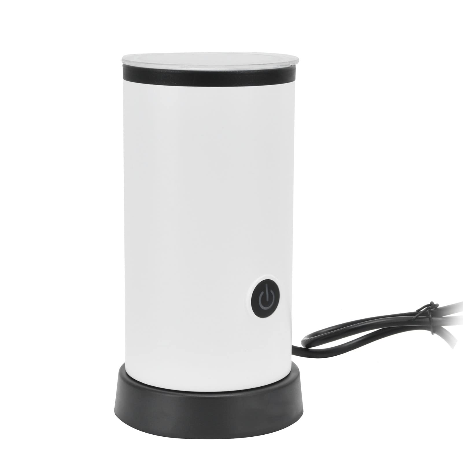 Elektryczny Podgrzewacz i Spieniacz do Mleka 550W Automatyczna Maszyna do Spieniania z Obrotowym Cichym Działaniem i przezroczystą pokrywką Kawy Cappuccino i Latte