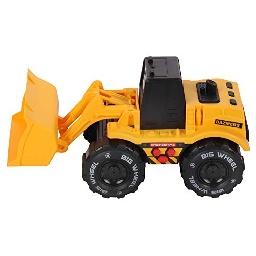 Friction Powered Construction Truck Set with Sound and Lights, Play Vehicles Tractor Set for 3 4 5 6 7 Years Old Child Kids Boys and Girls, Bulldozer, Dump, Excavator Toy - Thumbnail 6