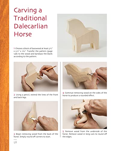 Art & Technique of Scandinavian-Style Woodcarving: Step-by-Step Instructions & Patterns for 40 Flat-Plane Carving Projects (Fox Chapel Publishing) Designs for a Teacher, Birdwatcher, Rooster, and More - Image 4