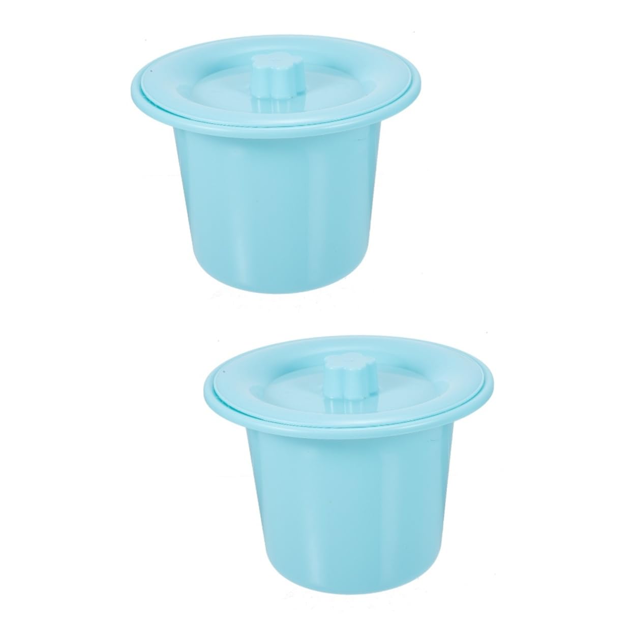COLLBATH 2 Pezzi Per Uso Domestico Vasino Da Viaggio Per Bambini Coperchio Per Orinatoio Notturno Portatile Per Disabili Facile Da Pulire Vaso Per Orinatoio in Plastica