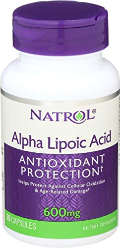 Natrol Alpha Lipoic Acid 600 mg, Dietary Supplement for General Wellness, 30 Capsules, 30 Day Supply Natrol Alpha Lipoic Acid 600 mg, Dietary Supplement for General Wellness, 30 Capsules, 30 Day Supply