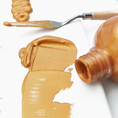 Image of Artecho Gold Acrylic Paint 500ml / 17oz Large Bottle