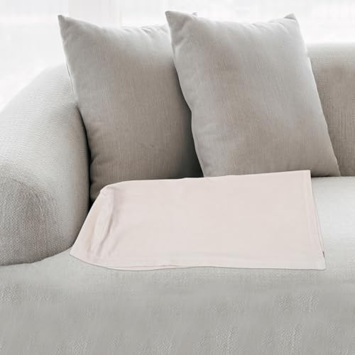 Fundas protectoras de terciopelo para reposabrazos de sofá con acabado suave premium 6