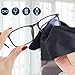 30-Pcs Eyeglasses Cleaning Cloths (15 Black + 15 Gray) - Premium Lens Cleaning Cloth for Glasses, Phone Screens, Camera Lenses - 7
