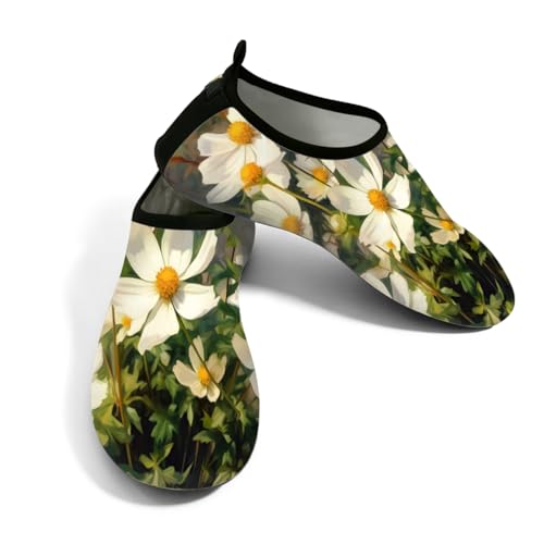 Zapatos de playa para caminar sobre piedras con diseño de margaritas