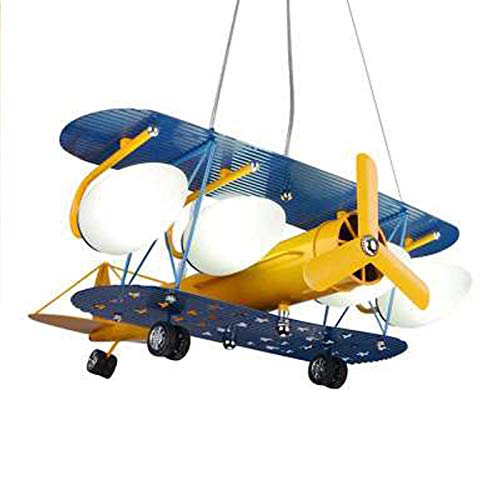 Lustre enfant avion E27 pour illuminer et décorer une chambre de garçon ou fille