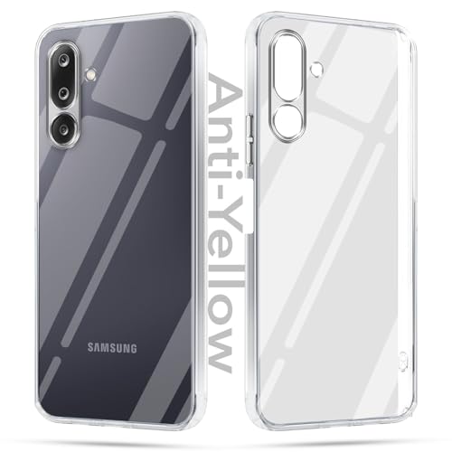 Image of Jkobi Lifetime Anti-Yellow Clear Back Cover Case for Samsung Galaxy M36 | Samsung Galaxy F36 (Sleek Hard Crystal | Shockproof and Camera Protection)