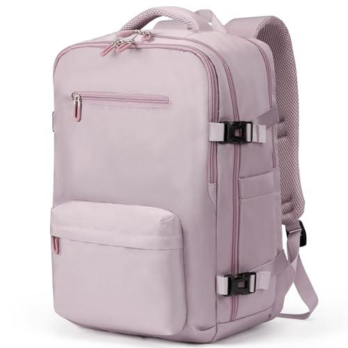SHRRADOO Travel Laptop Backpack for Women, Casual Work Bag 17inch College High School Laptop Backpack Airline Approved Backpack Hiking Business Nurse Bag Casual Daypack for Weekender