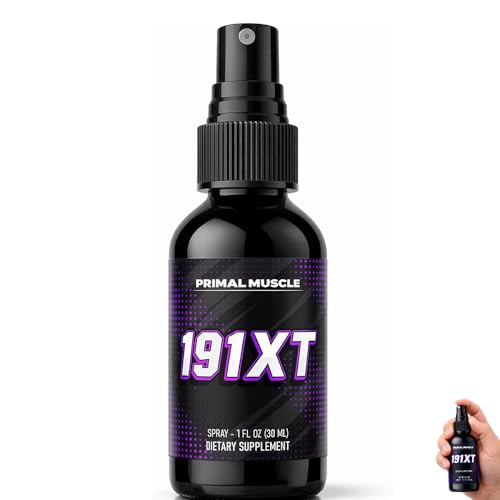 Primal Muscle 191xt Spray with Zinc Magnesium Vitamin B6 for Adult Fitness Lifestyle 30-Day Supply