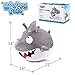 iPlay, iLearn Bouncy Pals Kids White Shark Hopper Ball, Toddler Ride on Bounce Toy, Outdoor Indoor Inflatable Jumping Animal W/Handle, Bouncing Hop Jumper, Birthday Gift for 2 3 4 5 Year Old Boy Girl