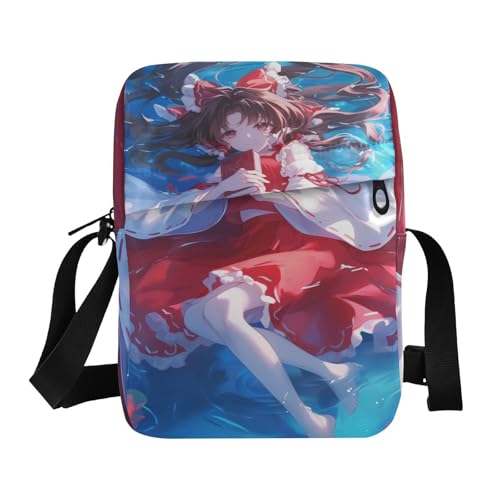 messenger bag crossbody cross body bag Ladies Shoulder Handbags Adjustable Strap for Outdoor Daily Outdoor Daily- Red Dress Anime Girl