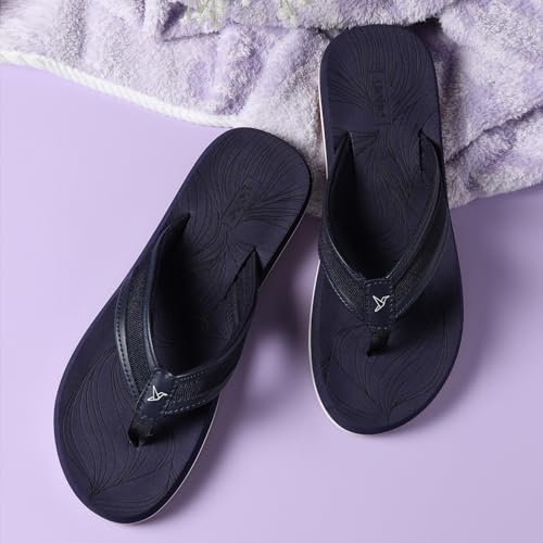 Image of YOHO Women Black soft slippers | Comfortable and Stylish flip flop | Chappal for Woman in exciting colors | Daily Use | Lightweight | Anti Skid Monsoon Chappal | Bubbles