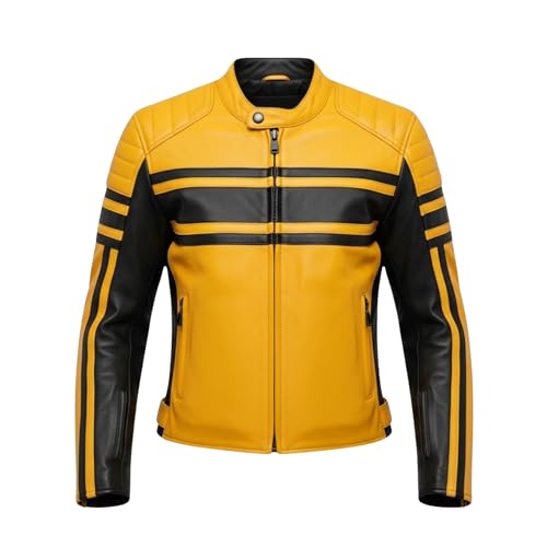 Black and Yellow Racing Jacket