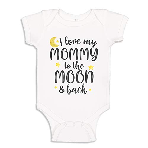 I Love My Mommy to The Moon and Back Baby Bodysuit One Piece or Toddler T-Shirt