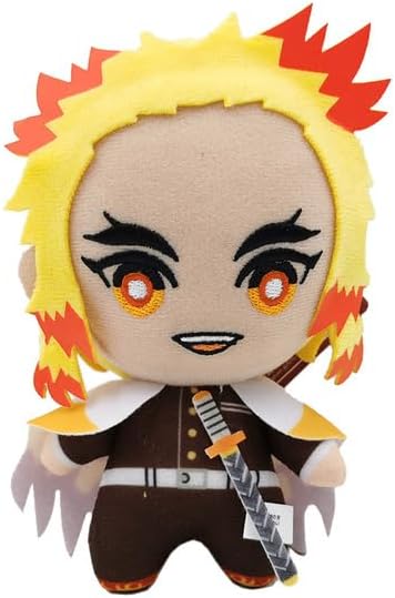 AEPRO - New 10Pcs Kimetsus no YAIBAs Demons Slayers Tomioka Giyuu Tsuyuri Rui Akaza Lguro Obanai Kibutsuji Muzan Enmu 6“ 15CM Plush Ԁoll (RenGOKUs Kyoujurou)