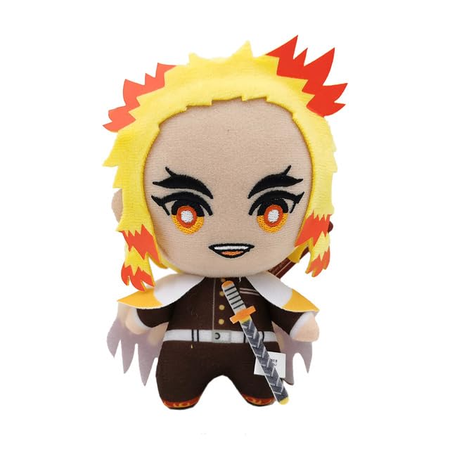 AEPRO - New 10Pcs Kimetsus no YAIBAs Demons Slayers Tomioka Giyuu Tsuyuri Rui Akaza Lguro Obanai Kibutsuji Muzan Enmu 6“ 15CM Plush Ԁoll (RenGOKUs Kyoujurou)