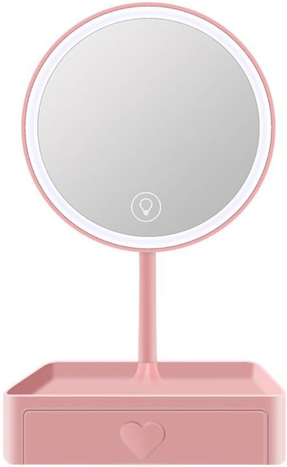 Makeup with Drawer, Portable Storage, Desktop Vanity with Light