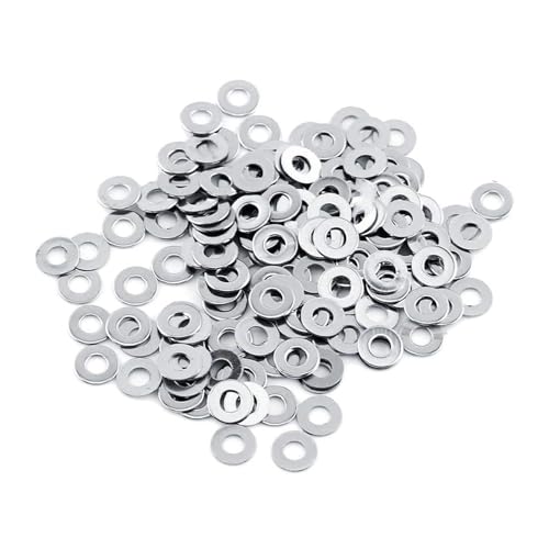 Arandelas Planas, 120 Piezas Arandelas de Acero Inoxidable M6, Arandelas metálicas, Arandela Plana Ala Ancha para Tornillos, Tuercas, Varilla Roscada